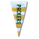 Handcrafted Green Bay Football Pennant Flag with bold team colors and iconic design, ideal for sports decor or game day setups.